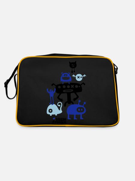 Little Freakz - Retro Bag - black/gold - Back