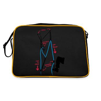 Escalade - Poulie de sauvetage copain - Sac Retro - noir/or - Dos