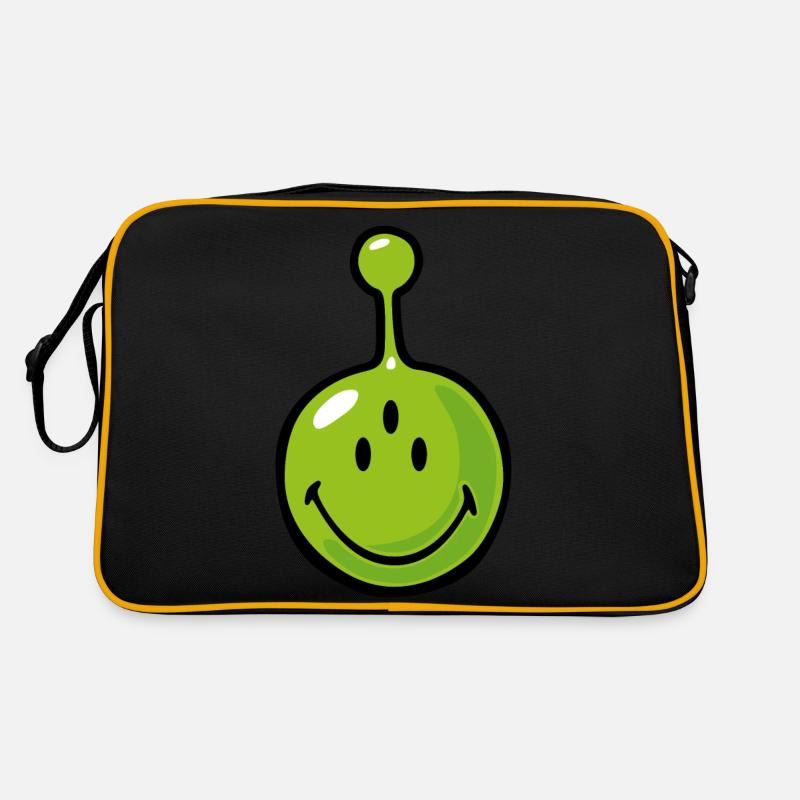 Smiley Alien Retro Tasche