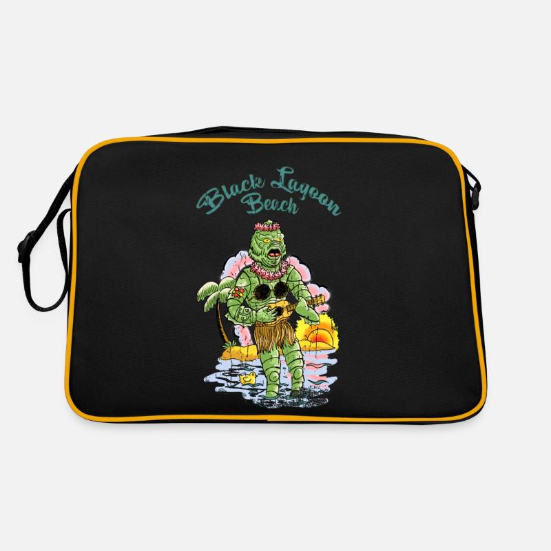 vahinedulagoon - Retro Tasche - Schwarz/Gold