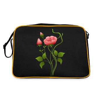 Fleurs - Sac Retro - noir/or - Dos