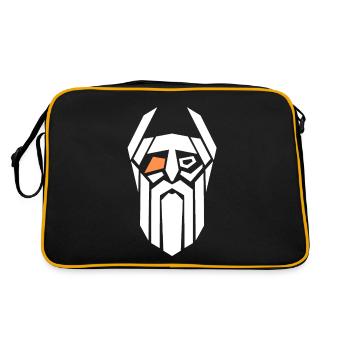 VOTAN VEKTOR - Retro Tasche - Schwarz/Gold - Hinten