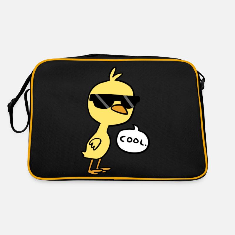 Cool Chick - Retro Tasche - Schwarz/Gold