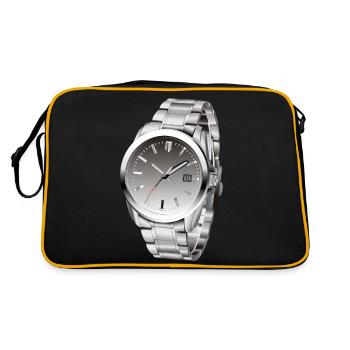 clock - Retro Bag - black/gold - Back