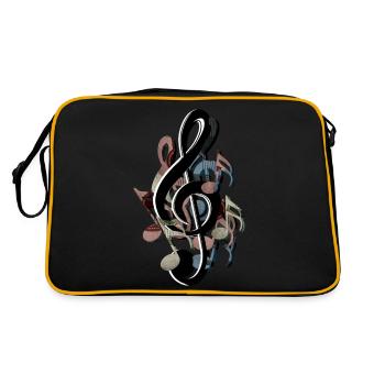 Clé - Sac Retro - noir/or - Dos