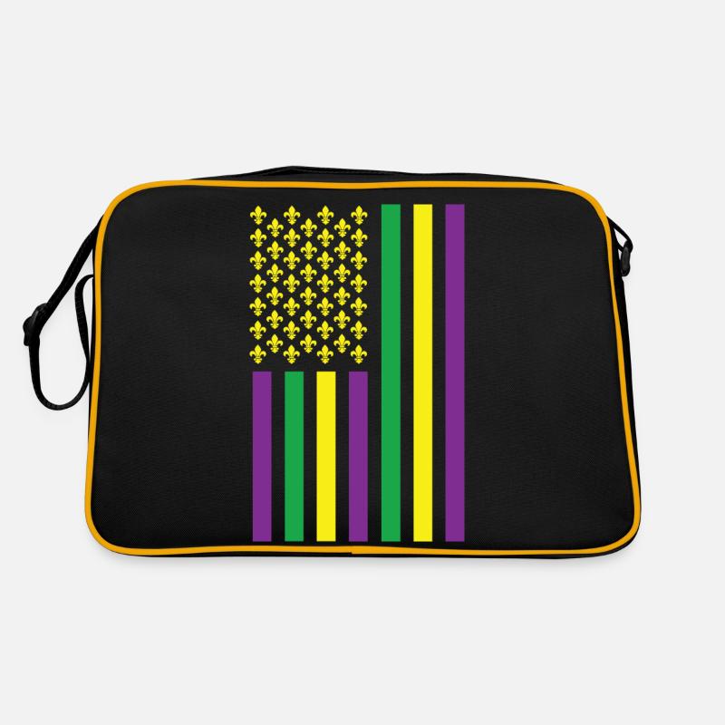 Mardi Gras Drapeau américain Sac Retro