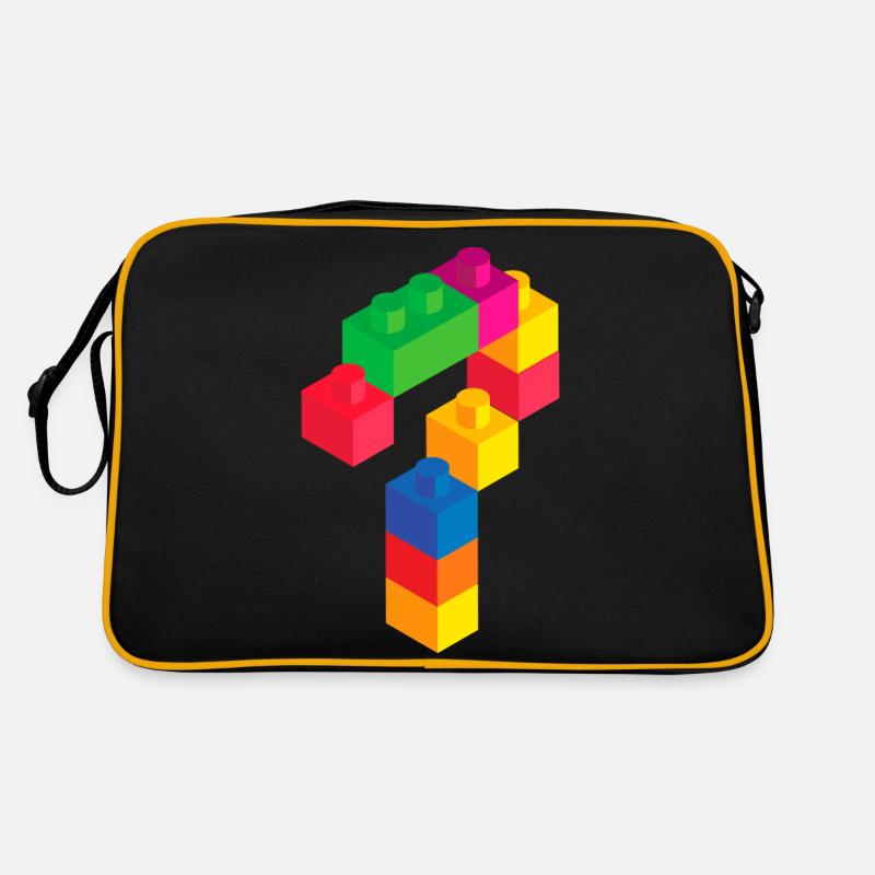 Mignon Block Building 7ème anniversaire Cadeau 7 ans Sac Retro