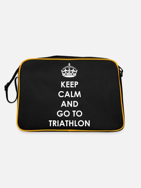 Triathlon Swim Bike Run - Sac Retro - noir/or