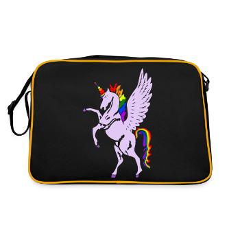 Licorne - Sac Retro - noir/or - Dos