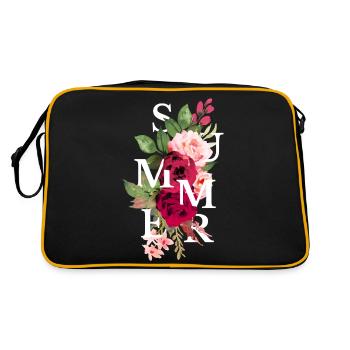 Summer flower - Sac Retro - noir/or - Dos