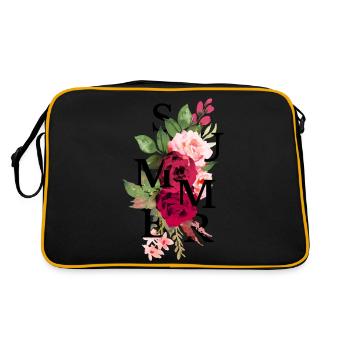 Summer flower - Sac Retro - noir/or - Dos