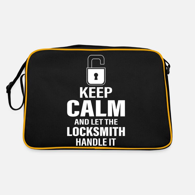 Keep Calm And Let The Locksmith Handle It Lockpick Retro Bag