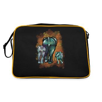 Elephant Generation - Retro Bag - black/gold - Back