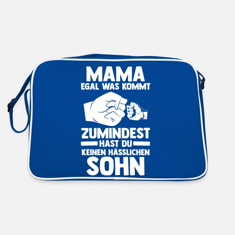 Sohn Muttertag Mutter Mama Retro Tasche
