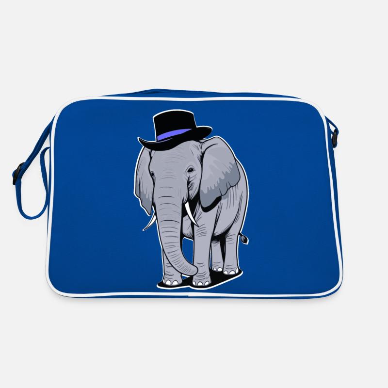 Elephant with hat Retro Bag