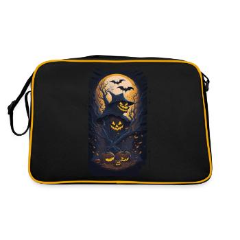 Joyeux Halloween I Cadeau - Sac Retro - noir/or - Dos