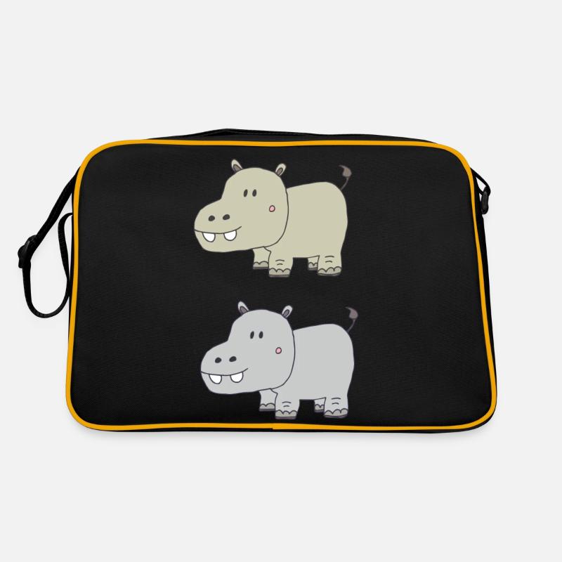 Hippopotames double Sac Retro