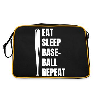 Équipe de baseball Joueur de baseball Baseballer - Sac Retro - noir/or - Dos