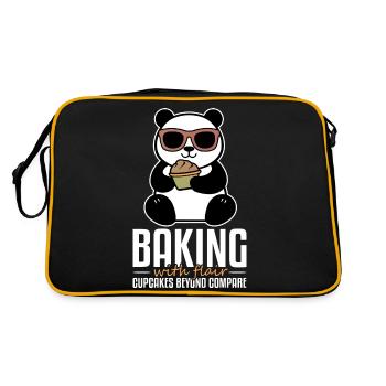 Baking with Flair Cupcakes beyond Compare - Retro Tasche - Schwarz/Gold - Hinten