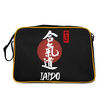 Iaido Japanese Warrior Text Shirt - Sac Retro - noir/or - Dos