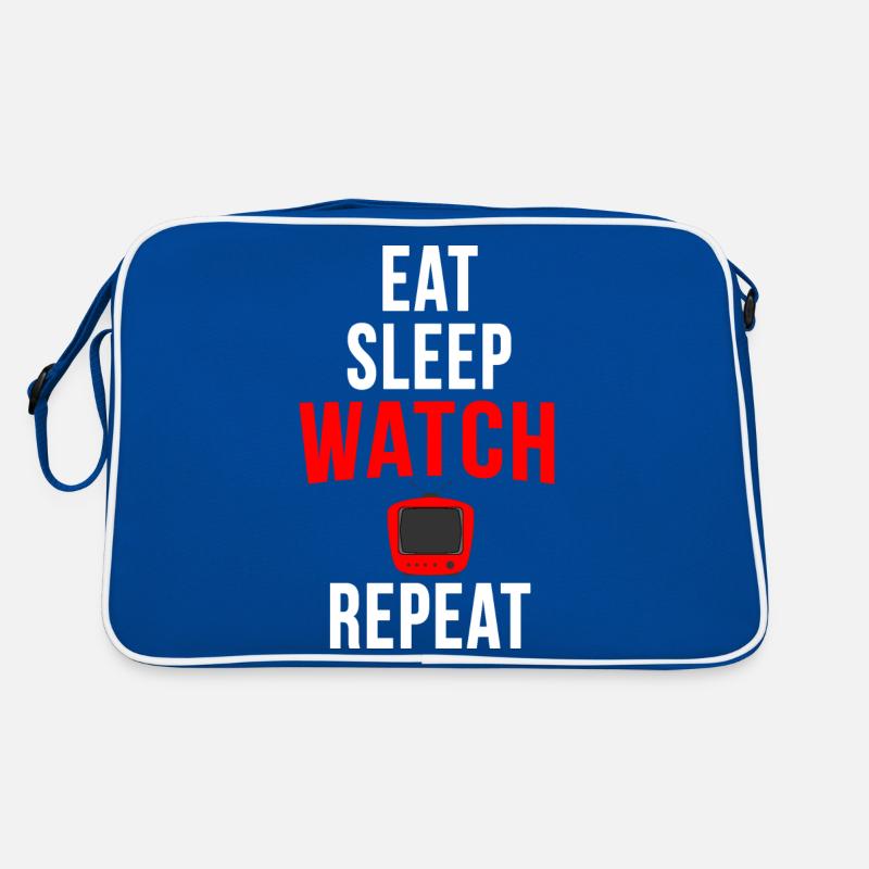 Manger dormir tv répéter Sombre Sac Retro