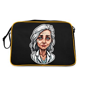 Médecin / professionnel de la santé / médecin / profession / spécialiste - Sac Retro - noir/or - Dos