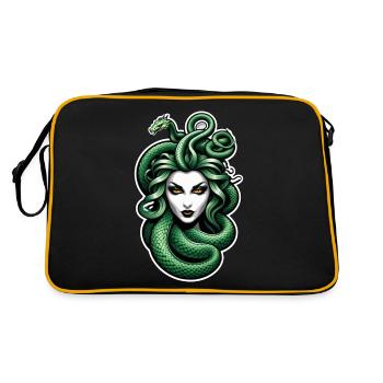 medusa mythologie grecque monstre - Sac Retro - noir/or - Dos