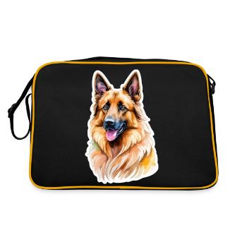 Berger Belge Aquarelle - Sac Retro - noir/or - Dos