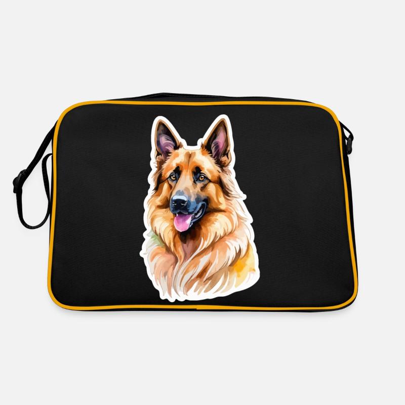 Berger Belge Aquarelle Sac Retro