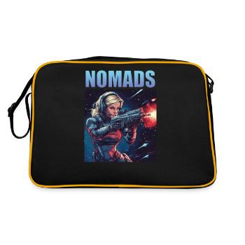 Blaster Girl 2 - Retro Tasche - Schwarz/Gold - Hinten