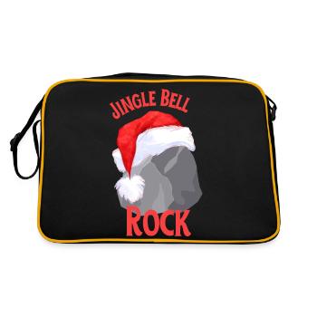 Jingle Bell Jupe Drôle Noël Design - Sac Retro - noir/or - Dos