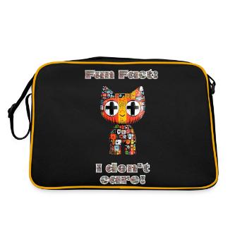 Fun Fact: I don't care - Retro Bag - black/gold - Back