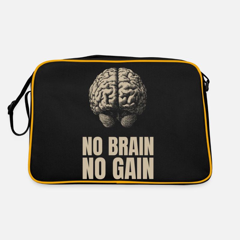 No Brain No Gain Sac Retro