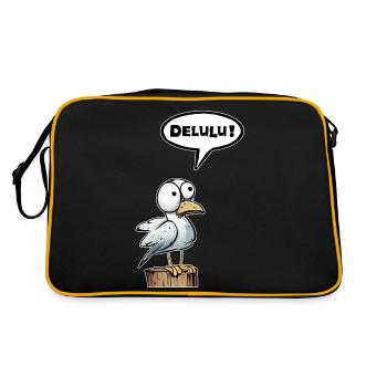 Bulle de mouette Delulu - Sac Retro - noir/or - Dos