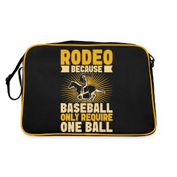 Western Rider Rodeo ne nécessite que le rodéo des cowgirls - Sac Retro - noir/or - Dos