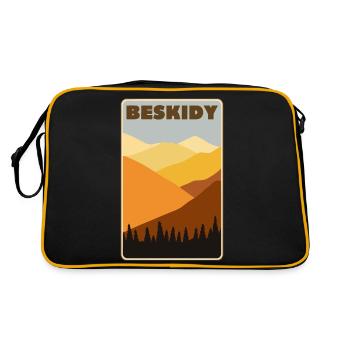 Beskydy Mountains Poland - Retro Bag - black/gold - Back