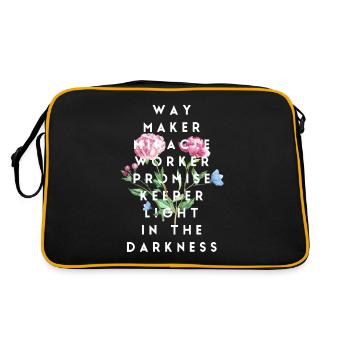 Waymaker Miracle Worker Promise Keeper Christian - Retro Tasche - Schwarz/Gold - Hinten