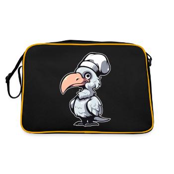 Schuhschnabel Koch - Retro Tasche - Schwarz/Gold - Hinten
