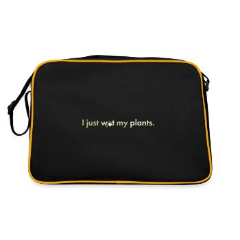 Jardinier Hobby Fleurs Squelette Spooky Dicton - Sac Retro - noir/or - Dos