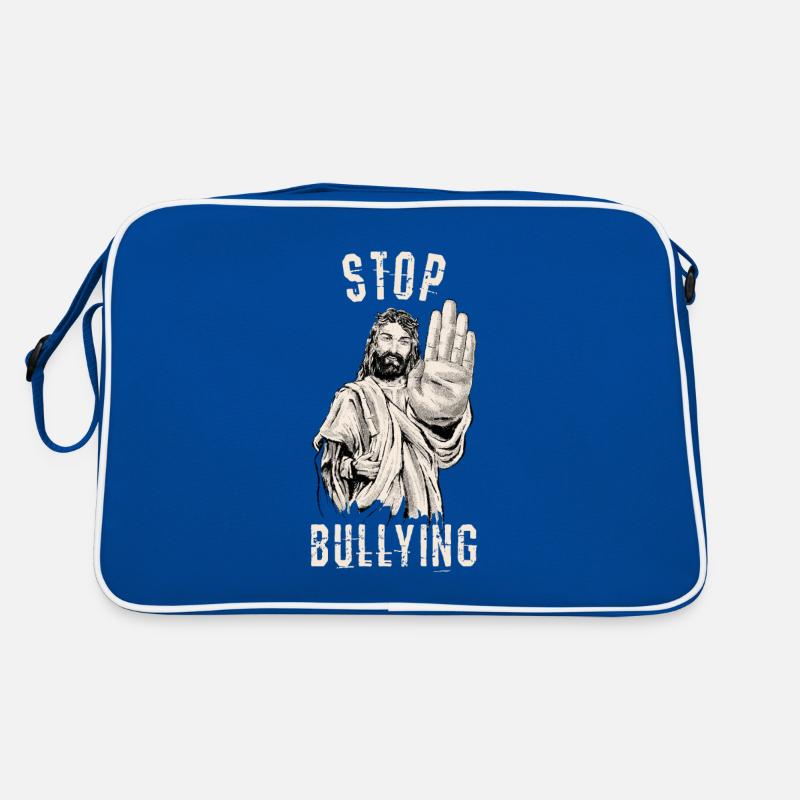 Stopp Mobbing Retro Tasche