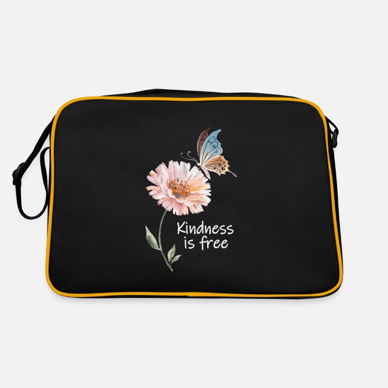Freundlichkeit ist kostenlos Retro Tasche