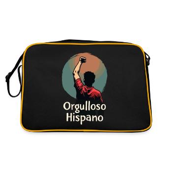 Proud Hispanic Heritage - Unity and Empowerment - Retro Bag - black/gold - Back