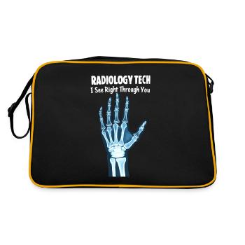 Radiology Tech Humor X-Ray - Retro Bag - black/gold - Back