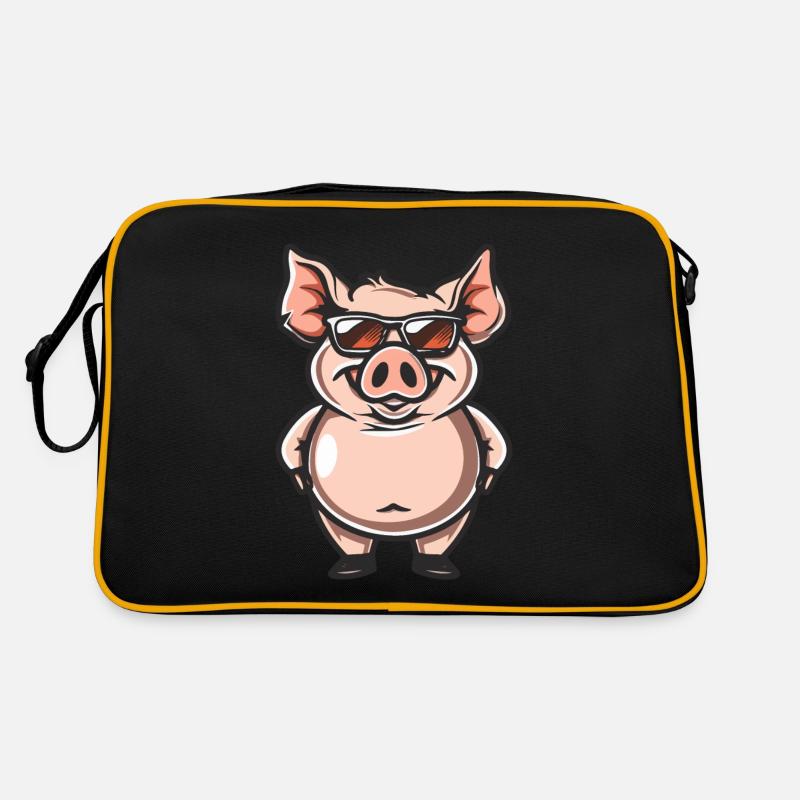 Schwein Cool Comic Retro Tasche