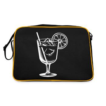 Limonade Drink - Retro Tasche - Schwarz/Gold - Hinten