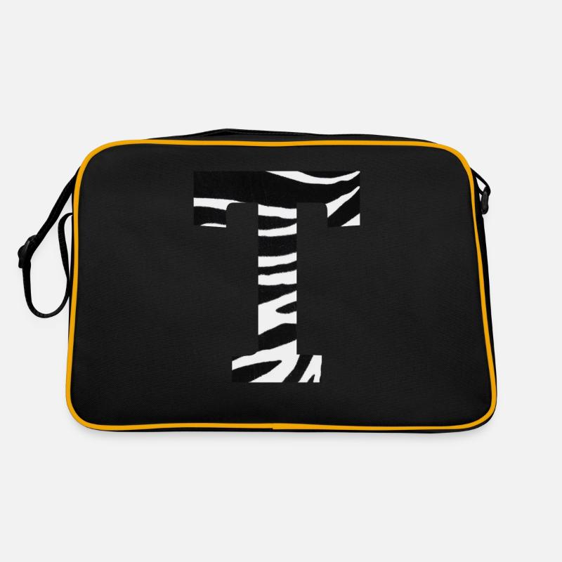 Letter t zebra Retro Bag