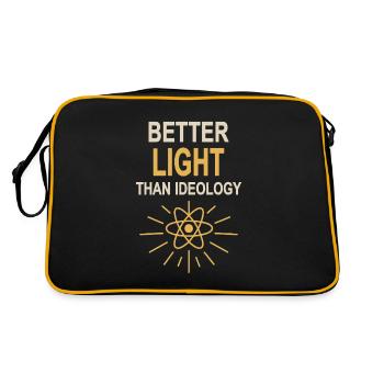 Mieux vaut la lumière que l’idéologie - à l’énergie nucléaire - Sac Retro - noir/or - Dos