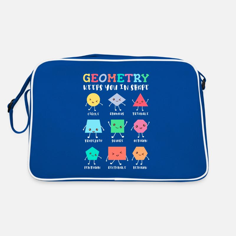 Geometry Keeps You in Shape – School Math Humor Retro Bag