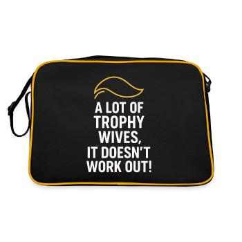 Beaucoup de femmes trophées, ça ne marche pas - Sac Retro - noir/or - Dos