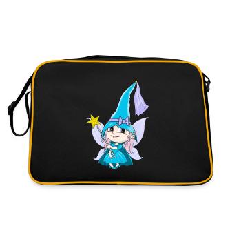 Sweet fairy Elly - Retro Bag - black/gold - Back